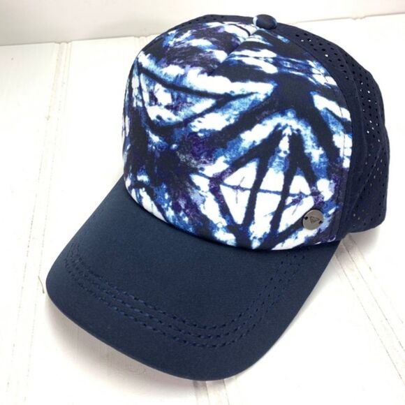 Roxy Waves Machines Trucker Blue Hat Snapback Cap - Picture 1 of 8